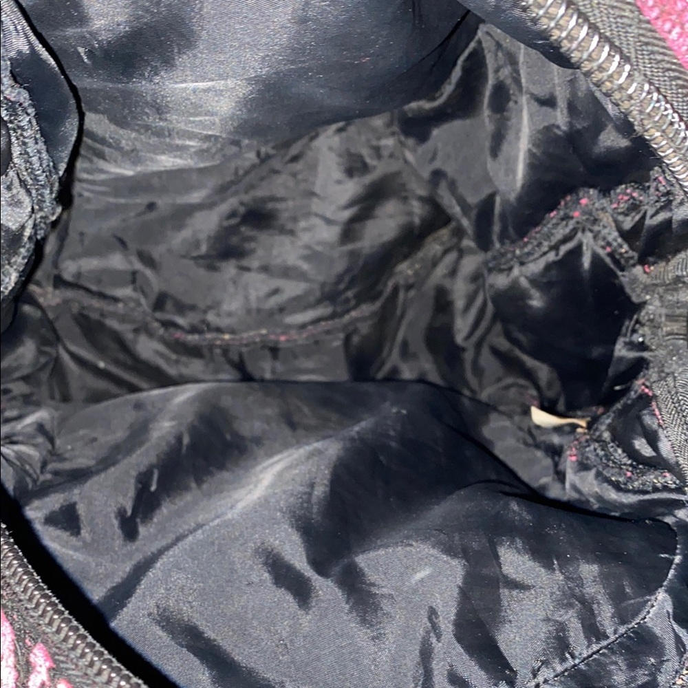 Pink And Black Patterned Backpack - image 2